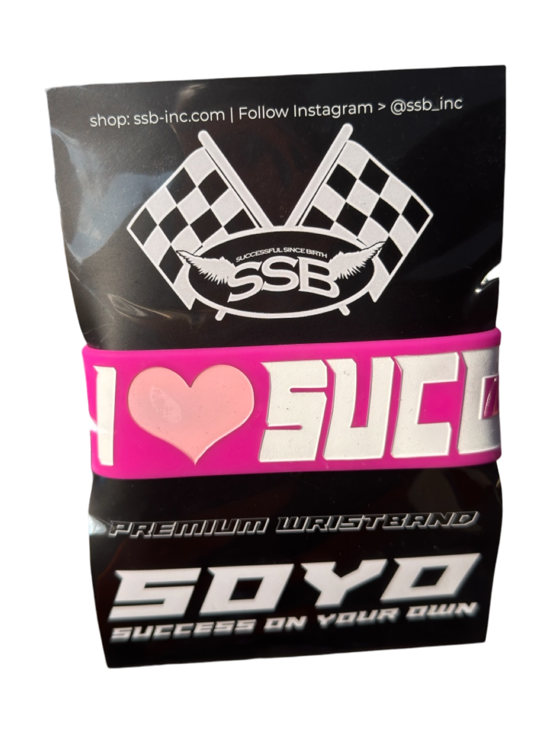 I🩷SUCCESS WRISTBAND - PINK